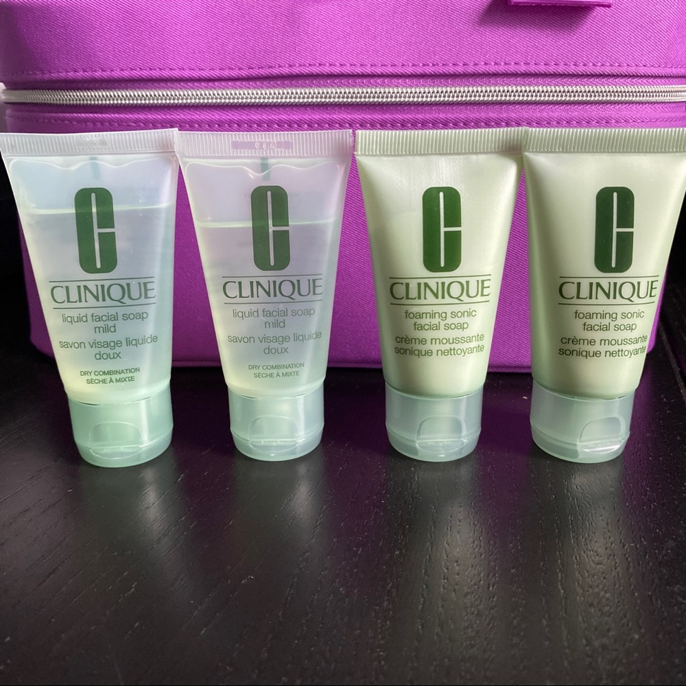🌱 Clinique lot (4) liquid facial soap + foaming sonic facial soap